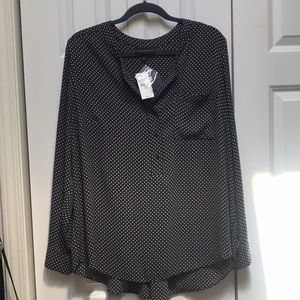 Lane Bryant NWT black taupe pattern tunic sz 1820. Classic minimalist